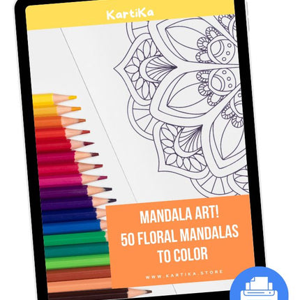 Mandala art! 50 Floral Mandalas to color