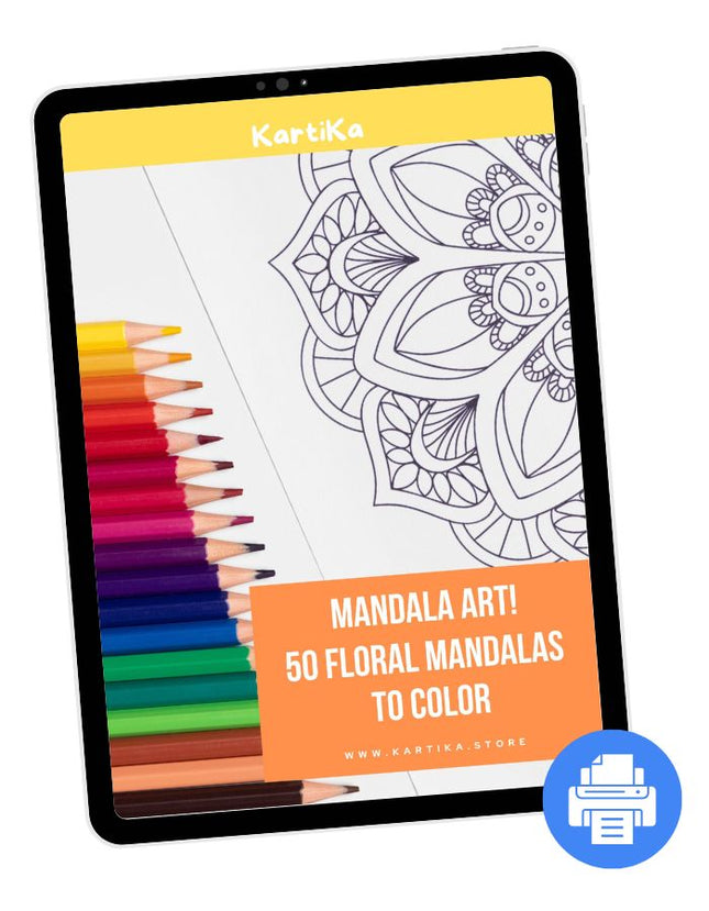 Mandala art! 50 Floral Mandalas to color